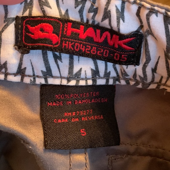 Tony hawk size 5 gray polyester cargo 4 pocket skater shorts VGUC - Picture 8 of 12